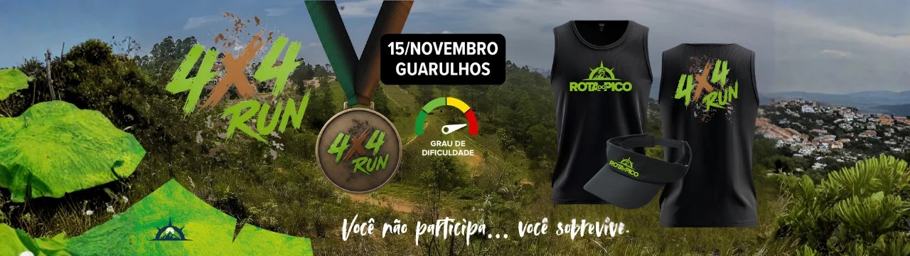 Banner da corrida 4x4 Run