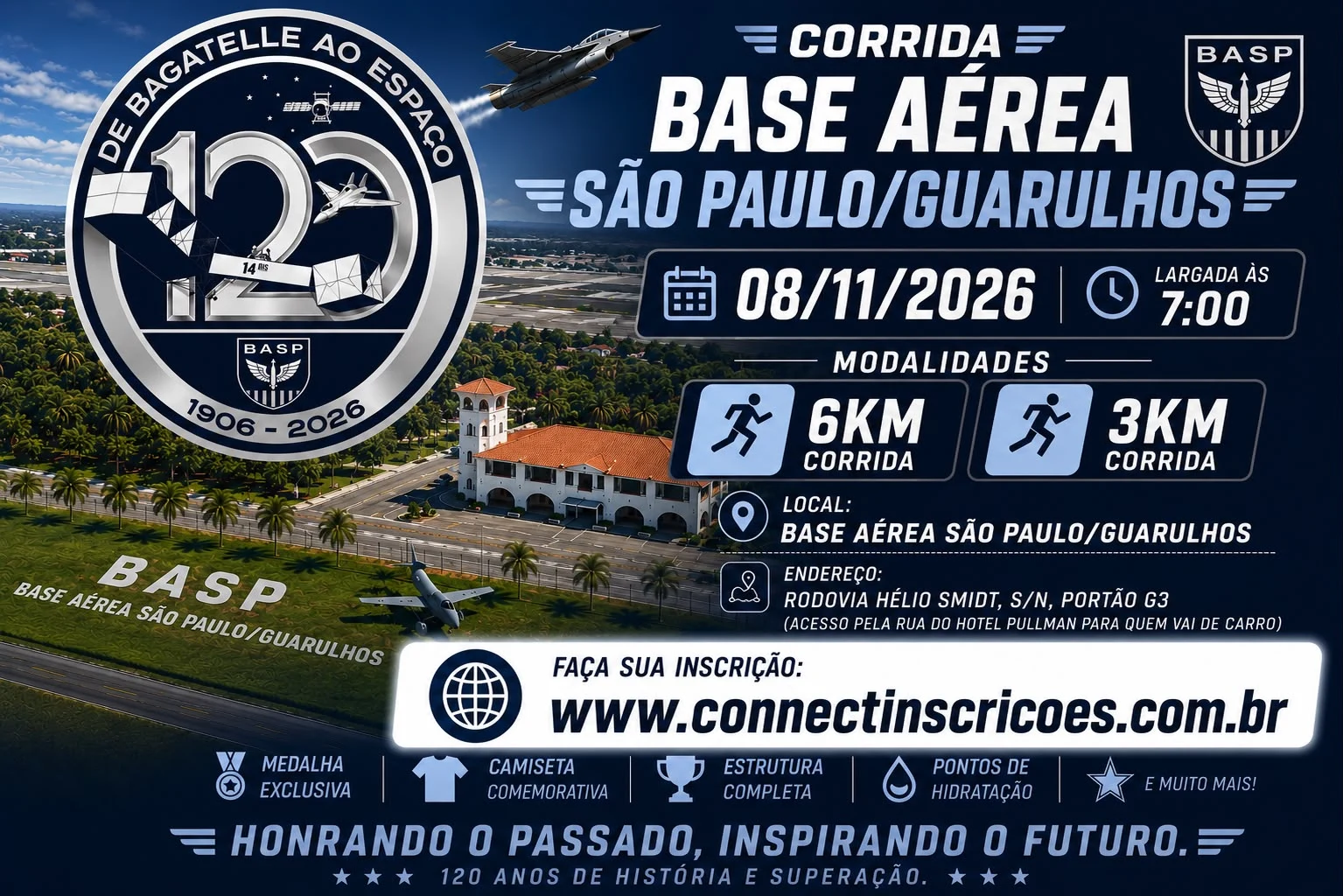 Imagem da prova CORRIDA BASE AÉREA - DE BAGATELLE AO ESPAÇO